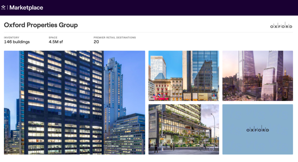 Photo: Oxford Properties Group’s portfolio page.